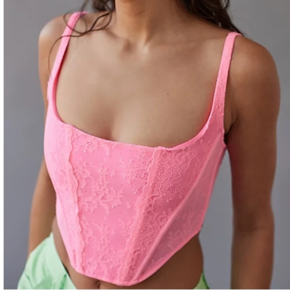 Orange Corset Top